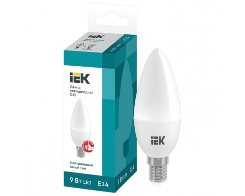 Iek LLE-C35-9-230-40-E27 Лампа светодиодная LED C35 свеча 9Вт 230В 4000К E27