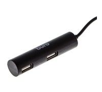 Разветвитель USB 2.0 Buro BU-HUB4-0.5R-U2.0 4порт. черный