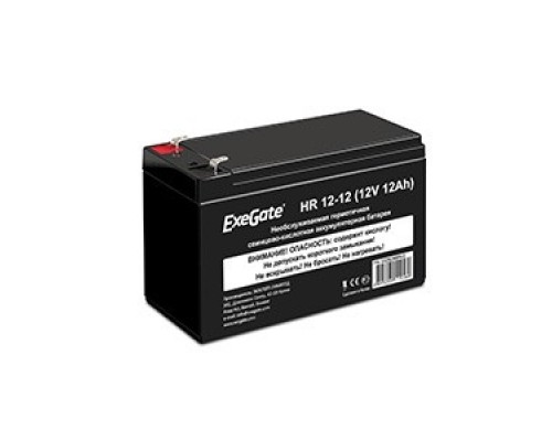 Exegate EX282968RUS Аккумуляторная батарея HR 12-12 (12V 12Ah 1251W, клеммы F2)