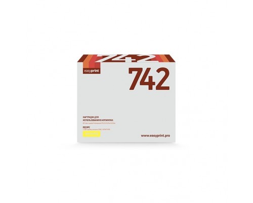 Easyprint CE742A Картридж (LH-742) для HP CLJ CP5225/5225n/5225dn (7300 стр.) желтый, с чипом, восст.