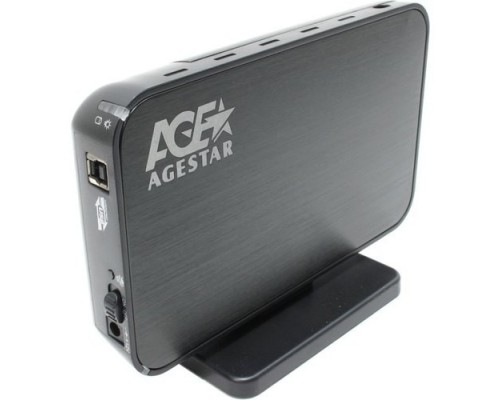 AgeStar 3UB3A8-6G (Black) Мобил рек, usb3.0 to 3,5hdd SATA алюминий