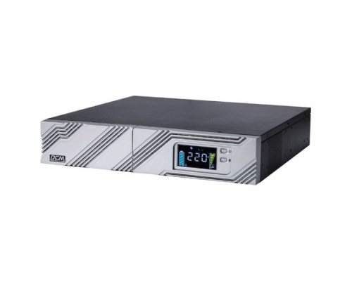 PowerCom SMART RT SRT-1500A LCD Line-Interactive, 1500VA / 1350W, Rack/Tower, IEC, Serial+USB, SmartSlot, подкл. доп. батарей (1157679)