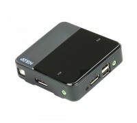 KVM ATEN CS782DP-AT KVM+Audio+USB 2.0, 1 user USB+DisplayPort+AUDIO =&gt; 2 cpu USB+DisplayPort+AUDIO, со шнурами USB/AUDIO 2х1.8м.+ Dis