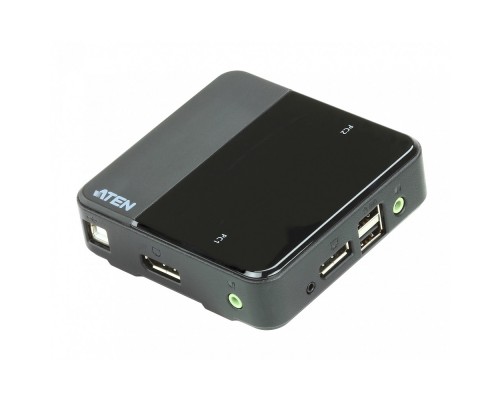 KVM ATEN CS782DP-AT KVM+Audio+USB 2.0, 1 user USB+DisplayPort+AUDIO =&gt; 2 cpu USB+DisplayPort+AUDIO, со шнурами USB/AUDIO 2х1.8м.+ Dis