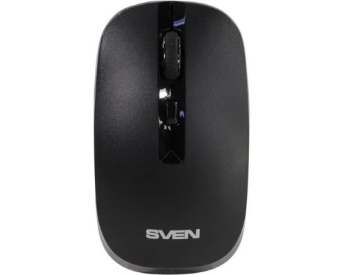 Беспроводная мышь Sven RX-260W чёрная (3+1кл. 800/1200/1600DPI, блист.)
