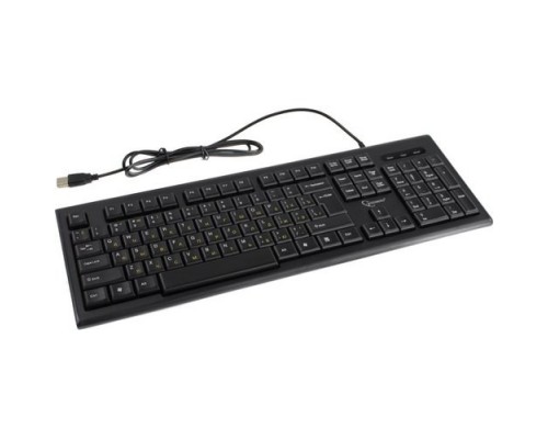 Gembird KB-8354U-BL USB, черный, 104 клавиши, кабель 1,45м