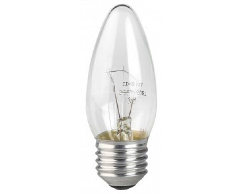 ЭРА Б0039128 ДС 40-230-E27-CL Лампа накаливания ЭРА ДС (B36) свечка 40Вт 230В E27 цв. упаковка