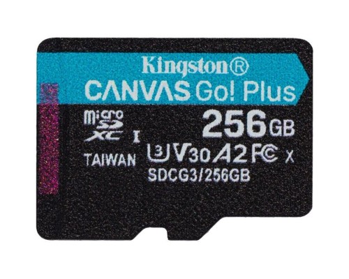 Micro SecureDigital 256Gb Kingston Canvas Go Plus UHS-I U3 A2 (170/90 MB/s) SDCG3/256GBSP