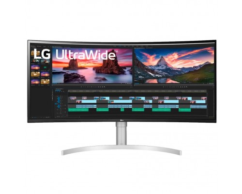 LCD LG 37.5 38WN95C-W белый IPS LED 3840x1600 1ms 10bit(6bit+FRC) 144Hz 450cd HDR10 DisplayHDR600 178/178 2xHDMI2.0 DisplayPort1.4 USB3.0 Thunderbolt VESA 2x5W AudioOut