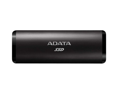 SSD 512GB A-DATA SE760, External, USB 3.2 Type-C, черный ASE760-512GU32G2-CBK