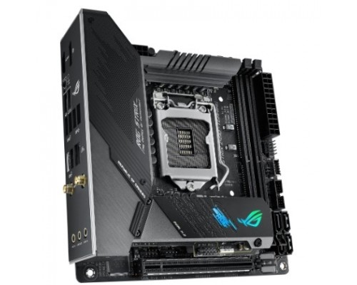 Asus ROG STRIX Z490-I GAMING Soc-1200 Intel Z490 2xDDR4 mini-ITX AC`97 8ch(7.1) 2.5Gg RAID+HDMI+DP
