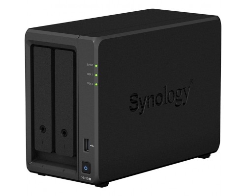 Synology DS720+ Сетевое хранилище Intel Celeron J4125 2.0 GHz, 2048 Mb DDR4 non-ECC (Max 6144 Mb (2 GB + 4 GB)), No HDD (2), RJ-45 1GbE LAN 2, USB 3.0