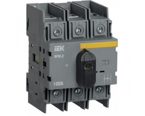 Iek MVR20-3-100 Выключатель-разъединитель модульный ВРМ-2 3P 100А