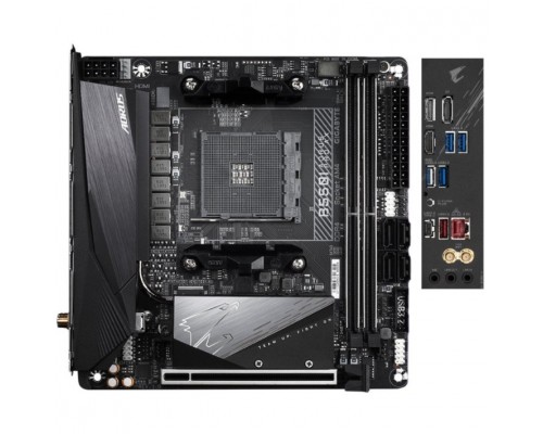 Gigabyte B550I AORUS PRO AX Soc-AM4 AMD B550 2xDDR4 mini-ITX AC`97 8ch(7.1) 2.5Gg RAID+HDMI+DP