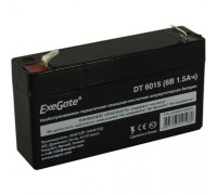 Exegate EX285770RUS Аккумуляторная батарея DT 6015 (6V 1.5Ah, клеммы F1)