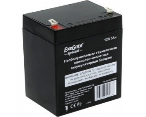 Exegate EX285964RUS Аккумуляторная батарея DT 1205 (12V 5Ah, клеммы F1)