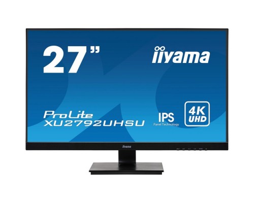 IIYAMA 27 XU2792UHSU-B1 IPS 3840x2160 300cd 178/178 1000:1 4ms D-Sub DVI HDMI DisplayPort USB-Hub Tilt 2x2W