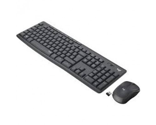 920-009807 Logitech + мышь MK295 с поддержкой SilentTouch Комплект беспроводной клавиатура+мышь, GRAPHITE, RUS, 2.4GHz
