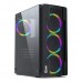 Powercase CMIXB-L4 Mistral X4 Mesh LED, Tempered Glass, 4x 120mm fan, чёрный, ATX (CMIXB-L4)