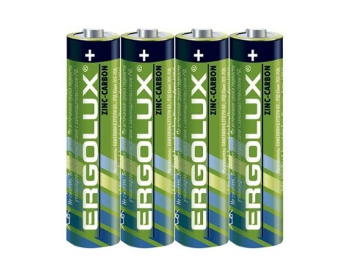 Ergolux R 03 SR4 (R03SR4, батарейка,1.5В) (4 шт. в уп-ке)