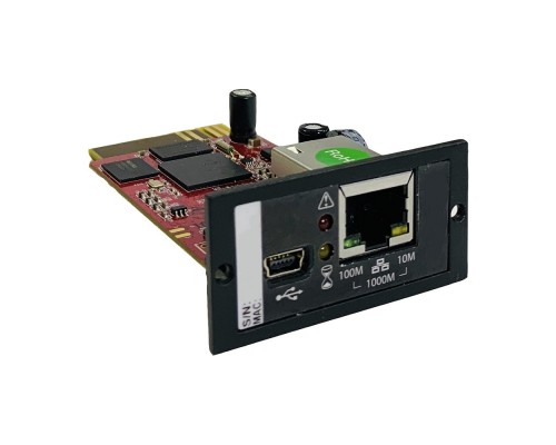 SVC, DA806 Внутренняя SNMP-карта для серии: TRX11, Интерфейсы:1*10/100 Base-T Fast Ethernet(RJ45)+1*USB(Mini-B)