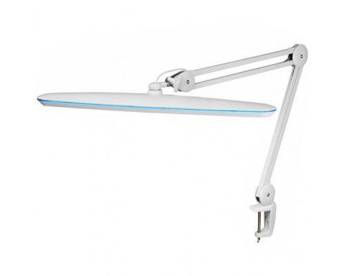 Rexant 31-0409 Лампа настольная бестеневая , струбцина, «Blue Stream», 117 SMD LED, диммер (4 уровня), белая