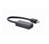 Cablexpert Переходник miniDisplayPort -&gt; HDMI,4K, 20M/19F, кабель 15см, черный (A-mDPM-HDMIF4K-01)