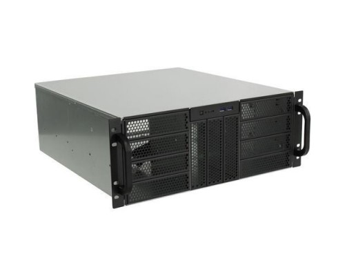 Procase RE411-D4H11-E-55 4U server case,4x5.25+11HDD,черный,без блока питания,глубина 550мм,MB EATX 12x13