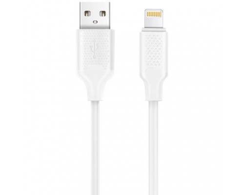 Harper USB A - 8-pin, BCH-521 White (Кабель (ПВХ) для зарядки и синхронизации, 2A, Быстрая зарядка.)
