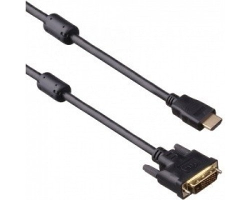 ExeGate EX191101RUS Кабель HDMI-DVI ExeGate EX-CC-HDMIM-DVIM-1.8 (19M/25M, dual link, 2 фильтра, 1,8м, позолоченные контакты)