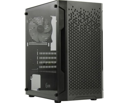 Powercase CMIMZB-L3 Mistral Micro Z3B Mesh LED, Tempered Glass, 2x 140mm + 1х 120mm 5-color fan, чёрный, mATX (CMIMZB-L3)