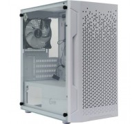 Powercase CMIMZW-L3 Mistral Micro Z3W Mesh LED, Tempered Glass, 2x 140mm + 1х 120mm 5-color fan, белый, mATX (CMIMZW-L3)