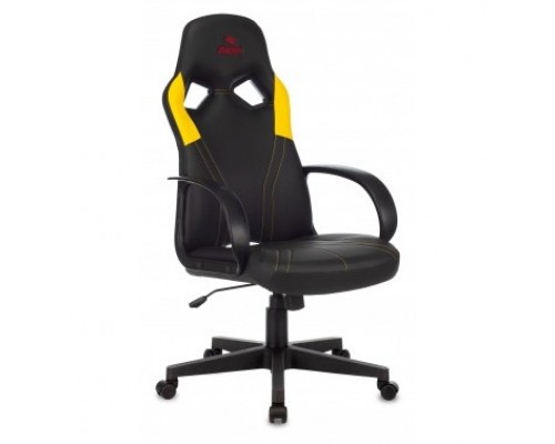 Кресло игровое Бюрократ ZOMBIE RUNNER черный/желтый искусственная кожа крестовина пластик 1456781