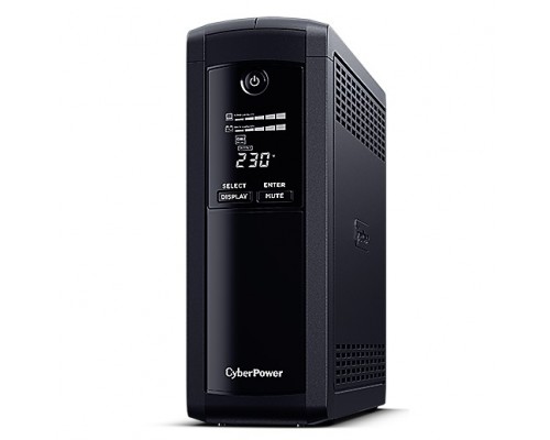 CyberPower VP1200ELCD Line-Interactive, Tower, 1200VA/720W USB/RS-232/RJ11/45 (4 + 1 EURO)