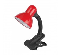 ЭРА Б0035061 Настольный светильник N-212-E27-40W-R на прищепке красный