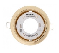Rexant 608-003 Светильник металлический для лампы GX53 цвет глянцевый золотой