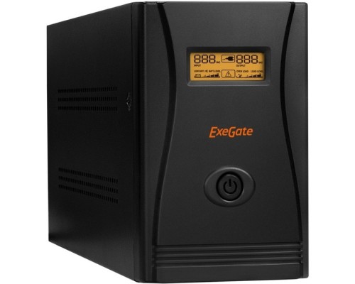 Exegate EP285484RUS ExeGate SpecialPro Smart LLB-1000.LCD.AVR.C13.RJ.USB &lt;1000VA/650W, LCD, AVR, 6*IEC-C13, RJ45/11, USB, black&gt;