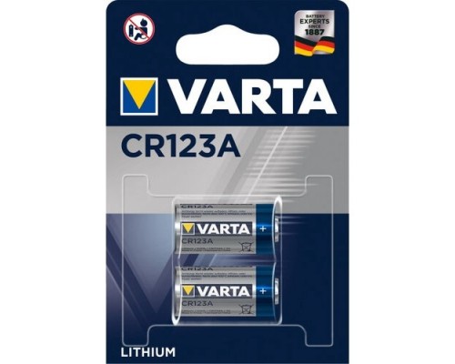 VARTA CR123A/2BL 6205 (2 шт. в уп-ке)