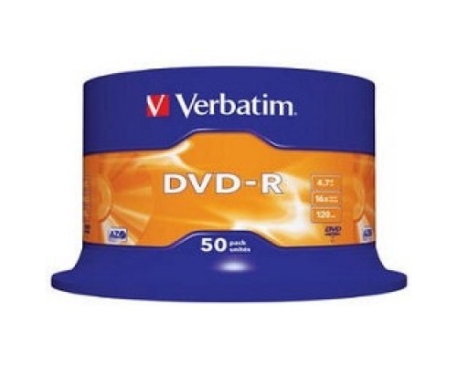 Verbatim и DVD-R 4.7Gb 16-х, 50шт, Cake Box (43548)