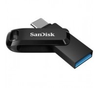 SanDisk USB Drive 64GB Ultra Dual Drive Go, USB 3.1 - USB Type-C Black SDDDC3-064G-G46