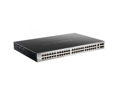 D-Link DGS-3130-54TS/B1A PROJ Управляемый L3 стекируемый коммутатор с 48 портами 10/100/1000Base-T, 2 портами 10GBase-T и 4 портами 10GBase-X SFP+