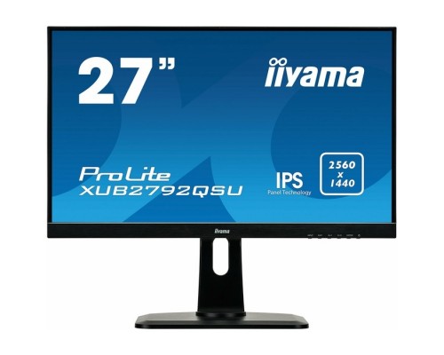 IIYAMA 27 XUB2792QSN-B1 IPS 2560х1440 350cd 178/178 1000:1 4ms D-Sub HDMI DisplayPort USB-Hub
