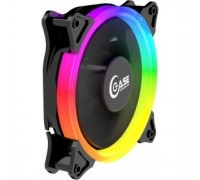 Powercase Вентилятор (PF1-3+4) 5 color LED 120x120x25mm (3pin + Molex, 1150±10% об/мин) Bulk
