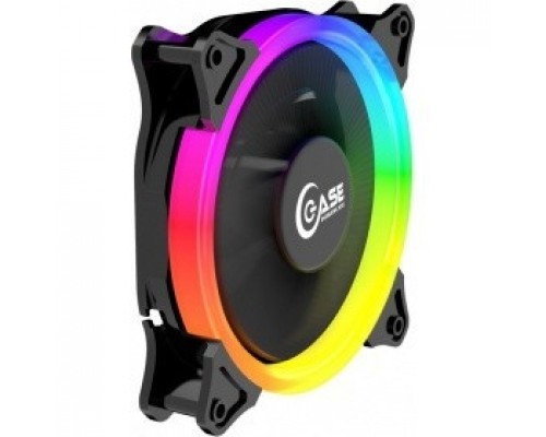 Powercase Вентилятор (PF1-3+4) 5 color LED 120x120x25mm (100шт./кор, 3pin + Molex, 1150±10% об/мин) Bulk