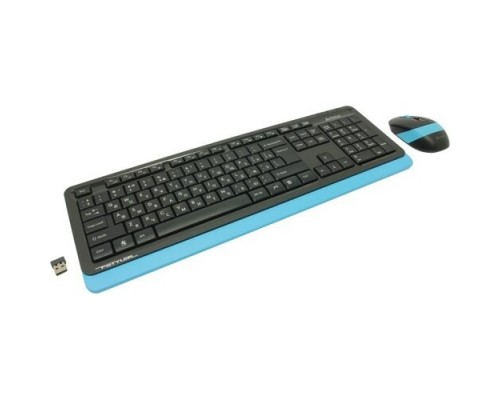 + мышь A4Tech Fstyler FG1010 клав:черный/синий мышь:черный/синий USB беспроводная Multimedia