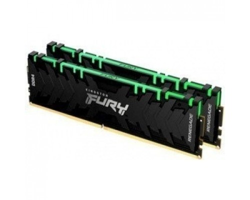 Kingston DRAM 16GB 3200MHz DDR4 CL16 DIMM (Kit 2x8Gb) FURY Renegade RGB KF432C16RBAK2/16