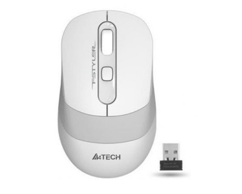 беспроводная A4Tech Fstyler FG10 , белый/серый , оптическая, 2000dpi , USB, 4 кнопки 1147569