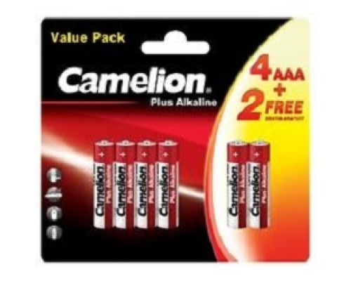 Camelion LR03 Plus Alkaline 4+2 (4+2LR03-BP, батарейка,1.5В)