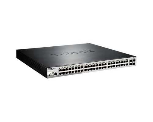 D-Link DGS-1210-52MP/ME/B2A PROJ Управляемый L2 коммутатор с 48 портами 10/100/1000Base-T и 4 портами 1000Base-X SFP (порты 1-8 PoE 802.3af/at, порты 9-48 PoE 802.3af, PoE-бюджет 370 Вт)