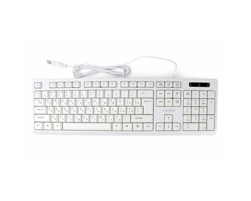 Gembird KB-8355U, USB,белый, 104 клавиши, кабель 1,5м